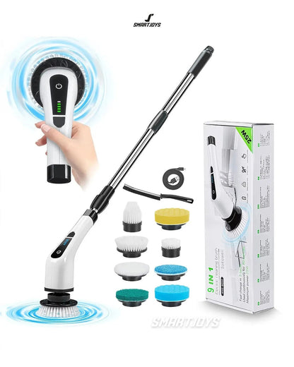 🧼Cepillo Electrico 9 en 1 - Limpieza total sin esfuerzo 🤩