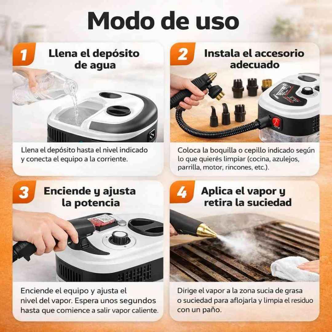🔥 Limpiadora a Vapor Portátil💨